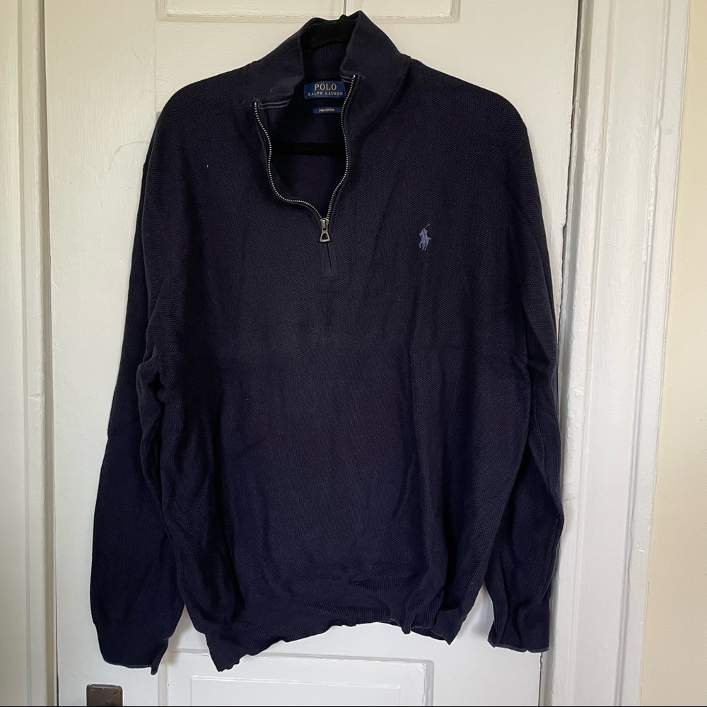 Navy Polo Quarter Zip